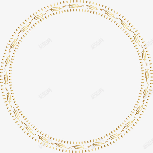 金色的圆形画框矢量图ai免抠素材_新图网 https://ixintu.com 圆形画框 圆环 好看 实用 漂亮 金色 矢量图