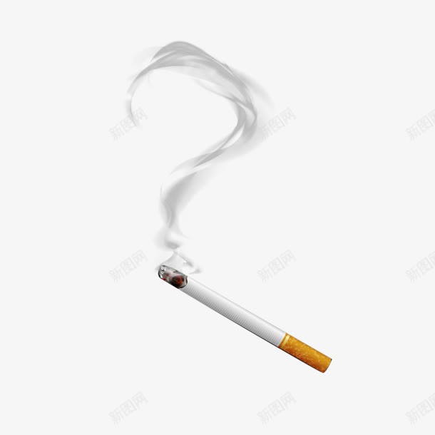 香烟png免抠素材_新图网 https://ixintu.com 一根烟 创意 抽烟 烟气 烟雾 香烟
