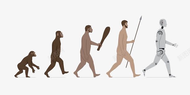 由猿猴演变的人png免抠素材_新图网 https://ixintu.com 卡通手绘 原始人 变动 变化 变形 变形记 变换 变身 古代人类 改动 演变 猿猴 转变