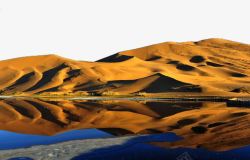 巴丹吉林沙漠风景图素材