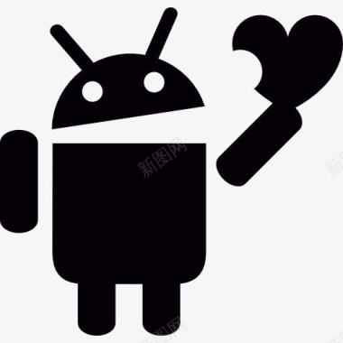 Android的心图标图标