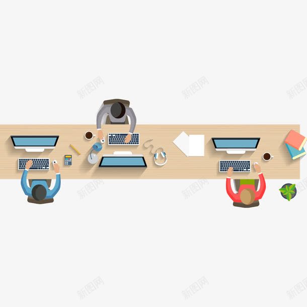 顶视图png免抠素材_新图网 https://ixintu.com 人物 人物顶视图 俯视 俯视图 办公 桌面摆件 桌面陈列 桌面顶视图 笔记本 顶视 顶视图 鸟瞰人