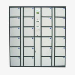 电子条码储物柜白色超市专用储物柜高清图片