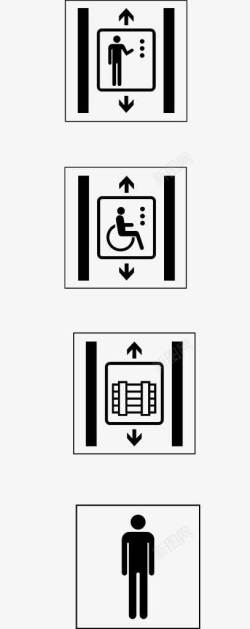 升降货梯货梯使用注意事项提示标志高清图片