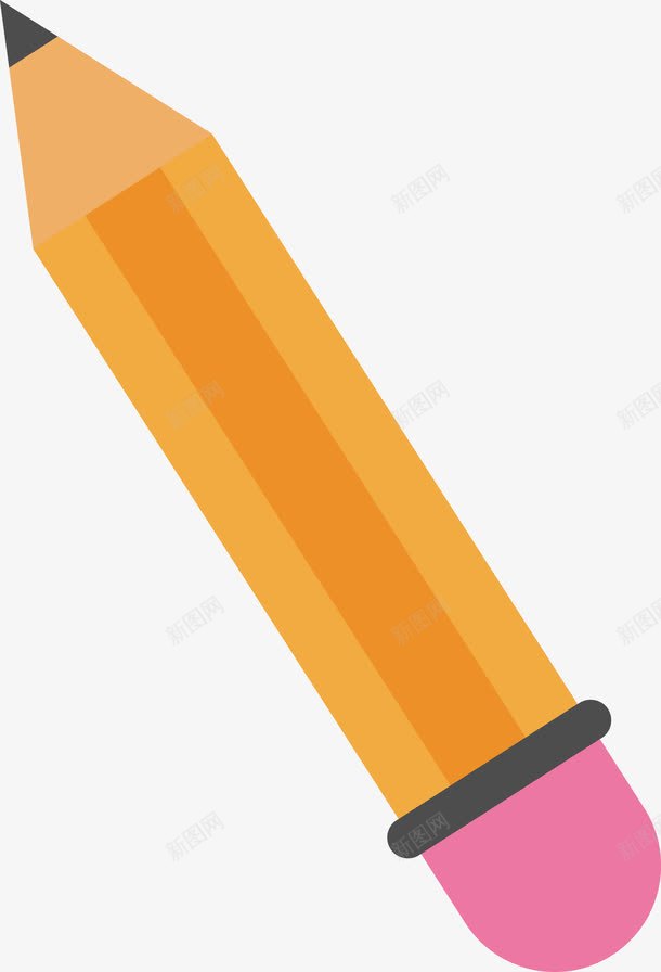 平面铅笔png免抠素材_新图网 https://ixintu.com 写字 文具 笔芯 绘画