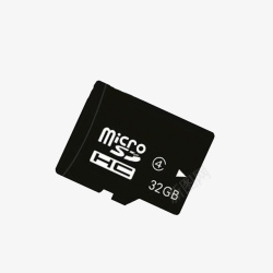 micro卡黑色32GB内存卡高清图片