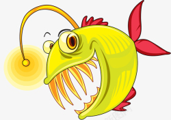 矢量食人鱼张嘴的食人鱼高清图片