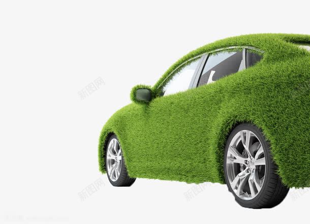 绿色环保汽车png免抠素材_新图网 https://ixintu.com 植被 汽车 环保 生态