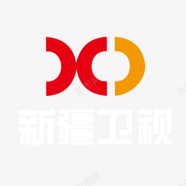 彩色新疆卫视logo标志矢量图图标图标