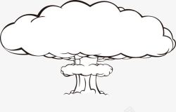 矢量蘑菇云创意蘑菇云高清图片