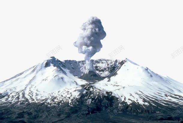 火山喷发png免抠素材_新图网 https://ixintu.com 火山 烟雾 热气 白色 蒸汽 蒸汽烟