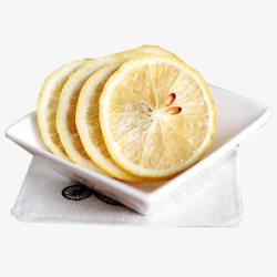 特级柠檬片产品实物冻干柠檬片高清图片