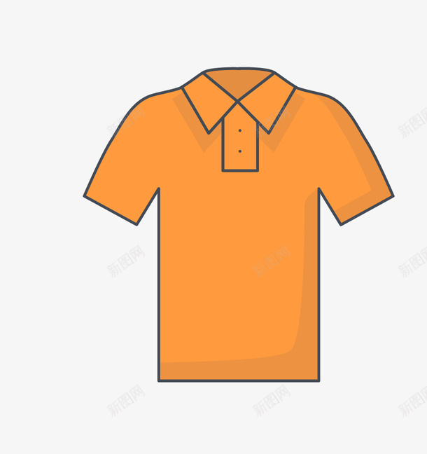 橙色可爱服饰图标png_新图网 https://ixintu.com POLO衫 令人喜欢 可爱 大方 小小的 橙色 短袖 简单 简洁 鞋帽服饰图标