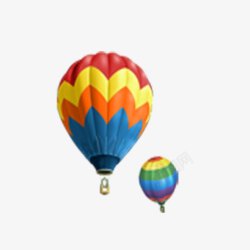 彩色的降落伞五彩氢气球高清图片