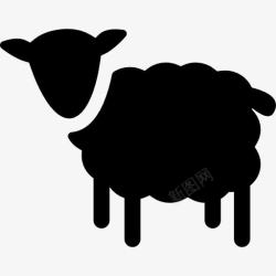 羊图标羊的轮廓图标高清图片