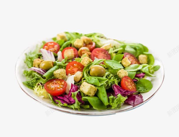一盘蔬菜沙拉png免抠素材_新图网 https://ixintu.com 产品实物 减肥餐 沙拉 盘子 绿色 菜类图片 蔬菜 蔬菜沙拉