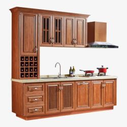 实木厨房橱柜素材