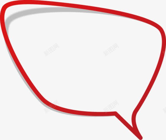 红色对话框联想png免抠素材_新图网 https://ixintu.com 对话框 红色 联想