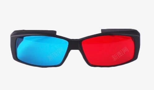 3D眼镜png免抠素材_新图网 https://ixintu.com 产品实物 影视 电影 立体 虚拟 视角效果