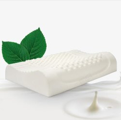 床垫的乳胶乳胶枕头和牛奶高清图片