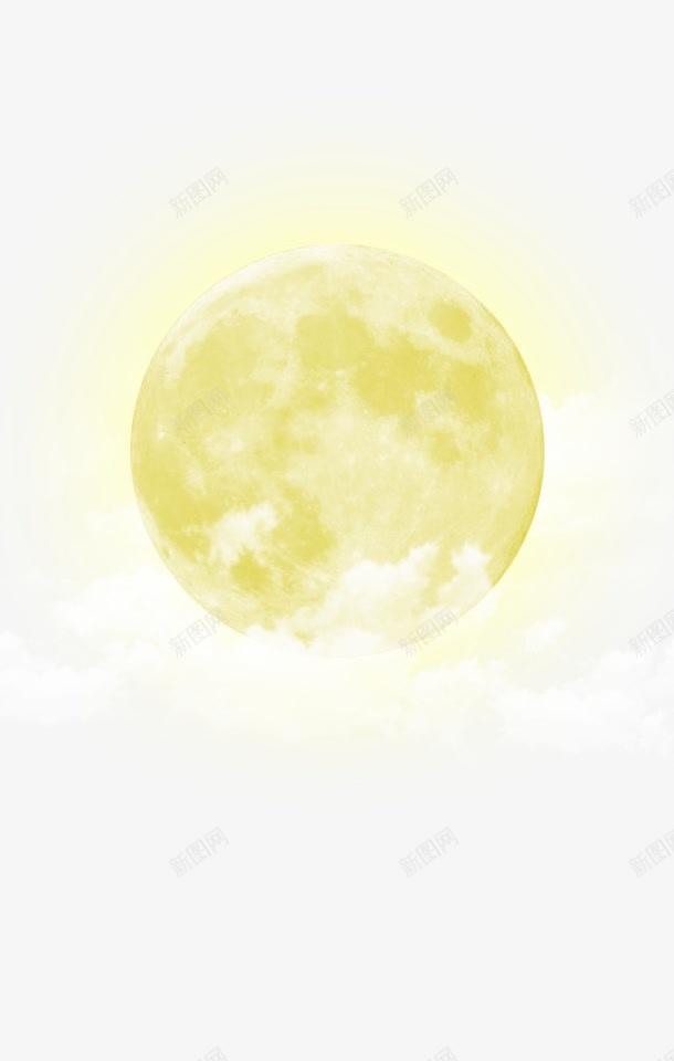 月亮png免抠素材_新图网 https://ixintu.com 中秋节 云 月亮 月光 满月 赏月