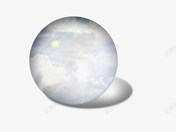 透明的玻璃球png免抠素材_新图网 https://ixintu.com 分层 玻璃 玻璃球 球 白色