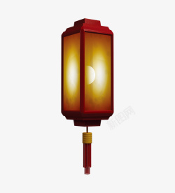 中国古代灯笼简单朴素的月光灯笼高清图片