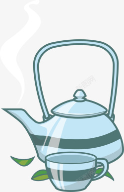 清新SPA相关小元素茶壶矢量图素材