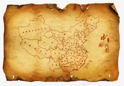 分色中国各省地图高清图片