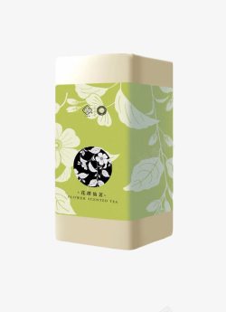 干茶修饰罐装茉莉花茶高清图片