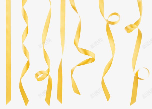 金色绸带png免抠素材_新图网 https://ixintu.com 丝绸 布 布料 绸带 绸缎 金色 金色绸缎