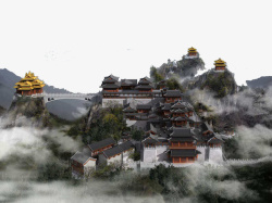 百世仙界寺庙群高清图片