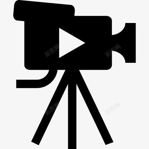 摄像机图标png_新图网 https://ixintu.com 工具和器具 播放按钮 新闻记者 电影设备 电影院