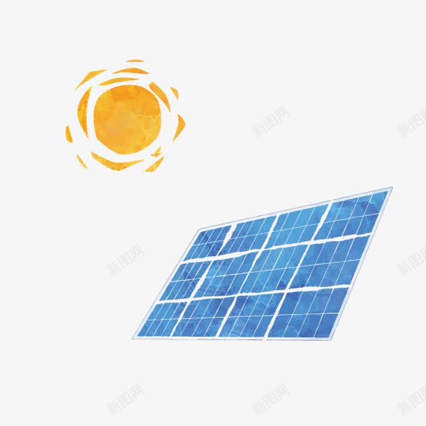 卡通太阳能板png免抠素材_新图网 https://ixintu.com 卡通太阳能 太阳能发电 太阳能板 日系手绘