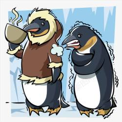 寒冷的季节寒冷的小企鹅高清图片