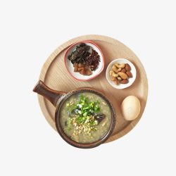 皮蛋瘦肉砂锅粥舌尖上的中国营养粥高清图片