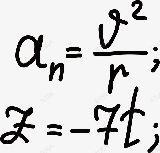 两个手绘类方程式矢量图ai免抠素材_新图网 https://ixintu.com 公式 函数 函数方程式 手绘方程式 手绘类方程式 数学方程式 黑板方程式 矢量图