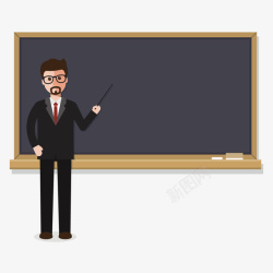 灰色领带灰色创意教师讲课元素矢量图高清图片