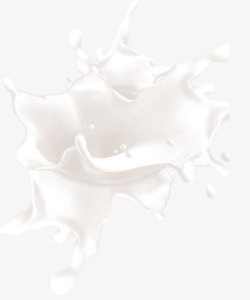 溅起的牛奶效果素材