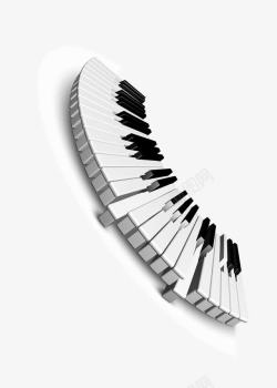 音乐教室黑白琴键高清图片