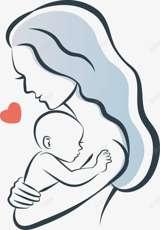 妈妈抱着宝宝png免抠素材_新图网 https://ixintu.com 妈妈 妈妈抱宝宝漫画 婴儿 宝宝 爱