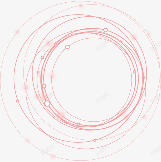 创意手绘合成红色的圆圈效果png免抠素材_新图网 https://ixintu.com 创意 合成 圆圈 效果 红色