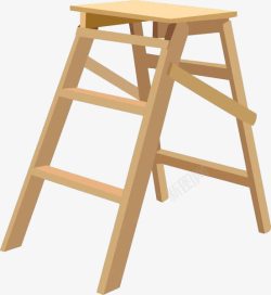 实木板凳梯子素材