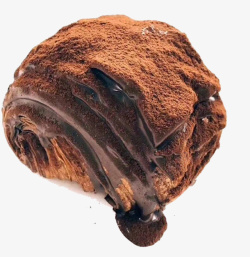 网红食品黑脏脏包脏面包巧克力面包高清图片
