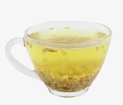 一杯茶一杯黄苦荞茶高清图片