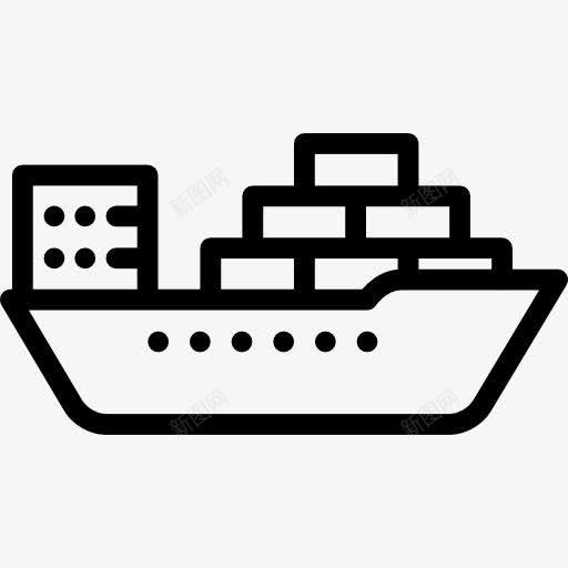 货船图标png_新图网 https://ixintu.com 船舶 货运 运输 运输船