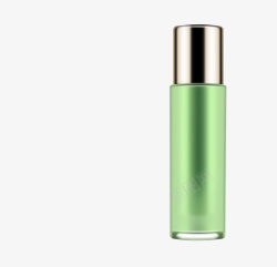绿瓶子一瓶绿色的化妆品高清图片