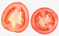 有机水果设计两瓣西红柿高清图片