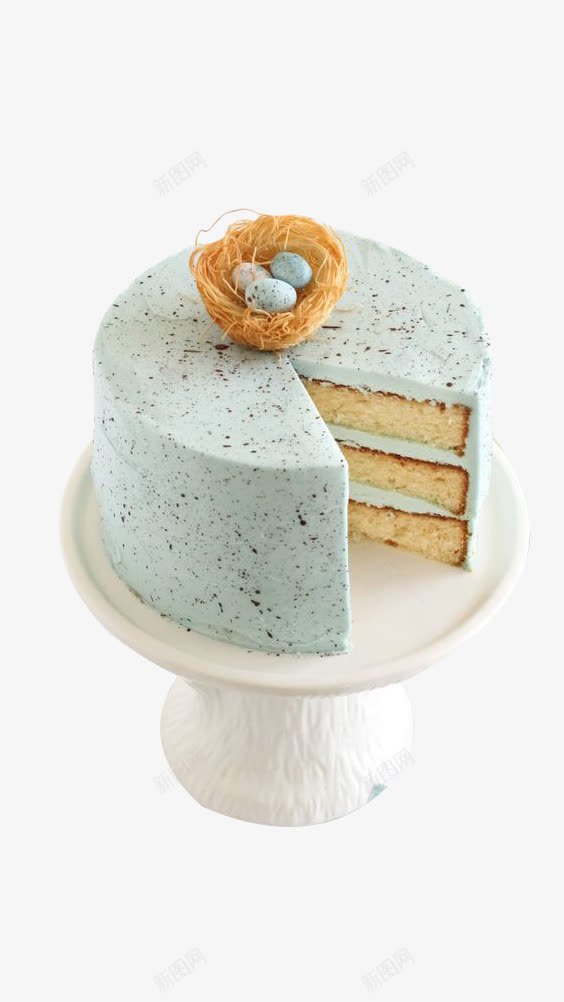 抹茶蛋糕png免抠素材_新图网 https://ixintu.com 创意 小巧 甜点 生日蛋糕