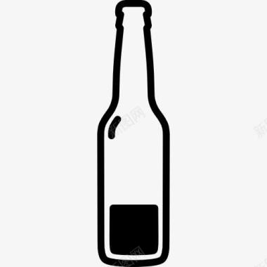 啤酒瓶几乎是空的图标图标